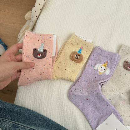 Rufia - Cartoon Bear Birthday Socks