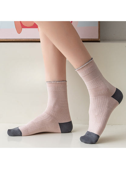 Rufia - Color Block Sweet Style Crew Socks