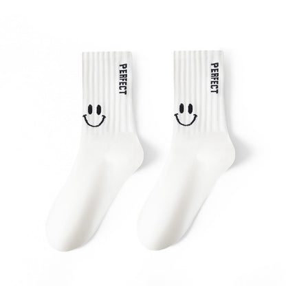 Rufia - Smiley Face Mid-Calf Socks