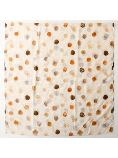 Scarvii - Light Airy Colorful Polka Dot Oversized Scarf