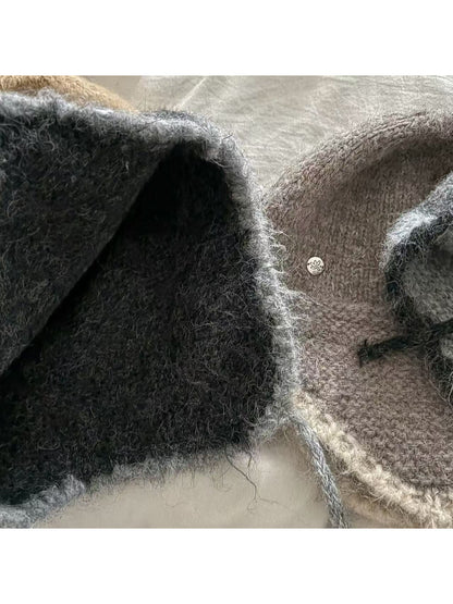 Haila - Fuzzy Patchwork Winter Beanie