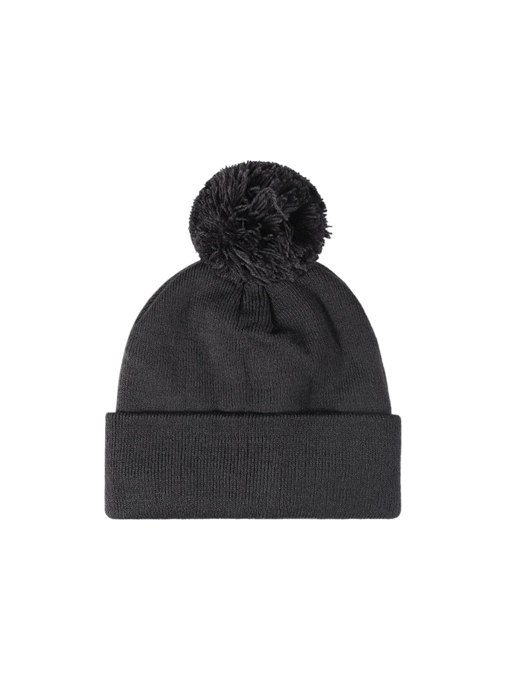Haila - Plush Lined Pom Cuffed Knit Beanie