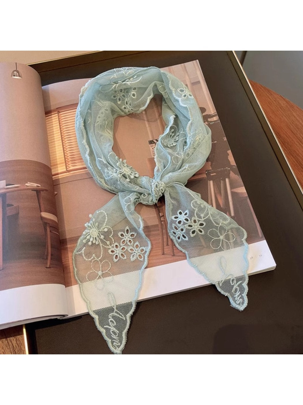 Scarvii - Sweet Style Lace Narrow Scarf