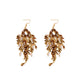 Earwish - Boho Brown Beaded Dreamcatcher Earrings - Chic & Vintage
