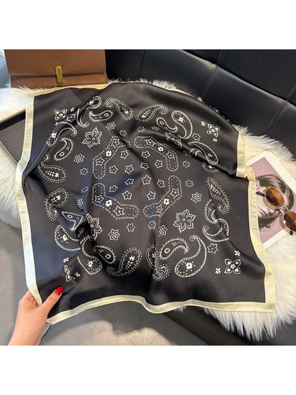 Scarvii - Bandana Paisley Print Square Scarf