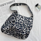 Cosbai - Leopard Print Slouchy Shoulder Tote Bag