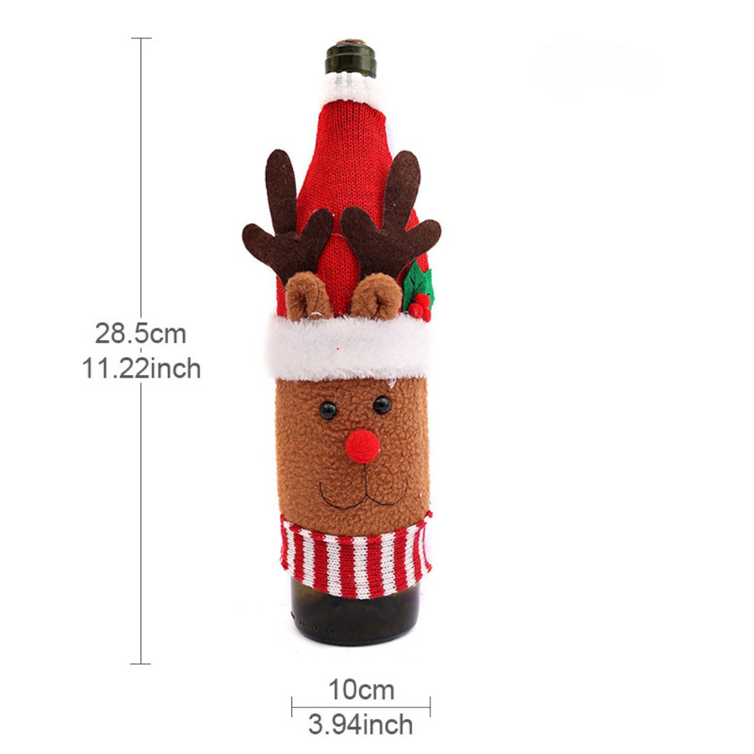 Xris - Christmas Knitted Wine Bottle Cover