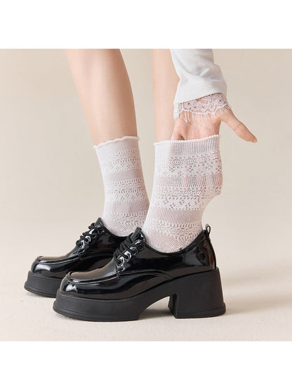 Rufia - Romantic Lace Knit Crew Socks product image 2