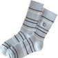Rufia - Stripe Mid-Calf Capsule Sock with Puppy Patterns