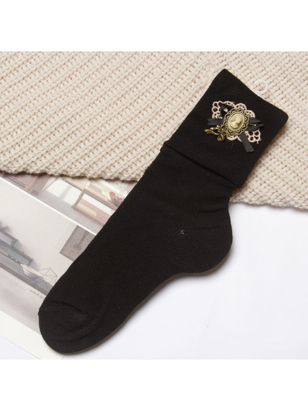 Rufia - Classic Brooch Style Decorative Socks product image 7
