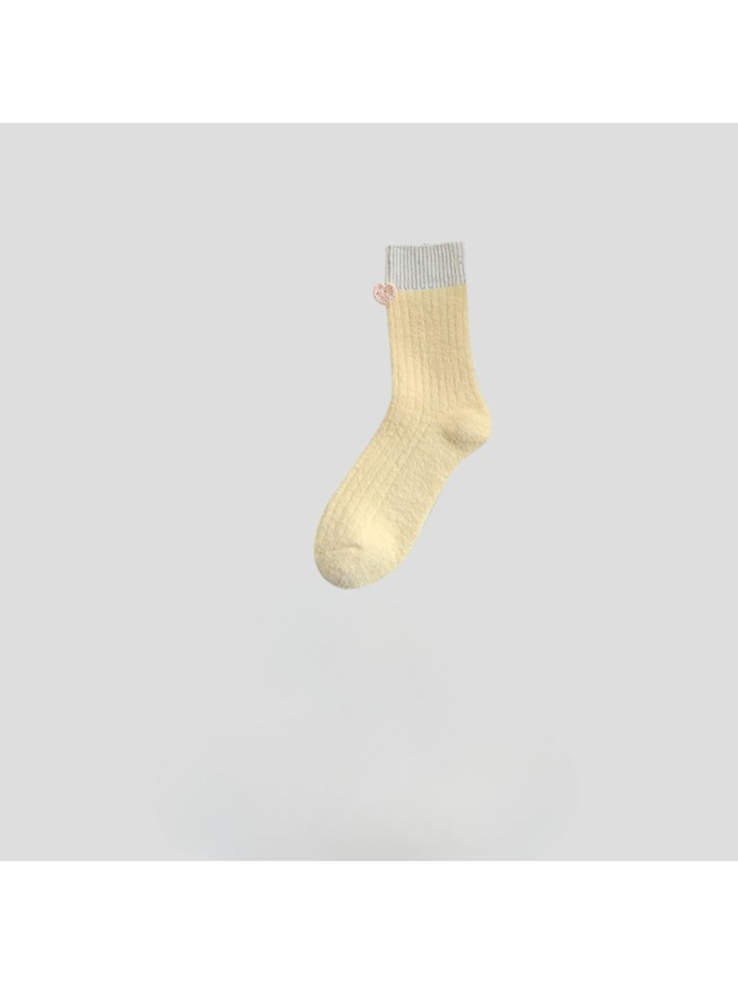 Rufia - Heart Detail Rib Crew Socks