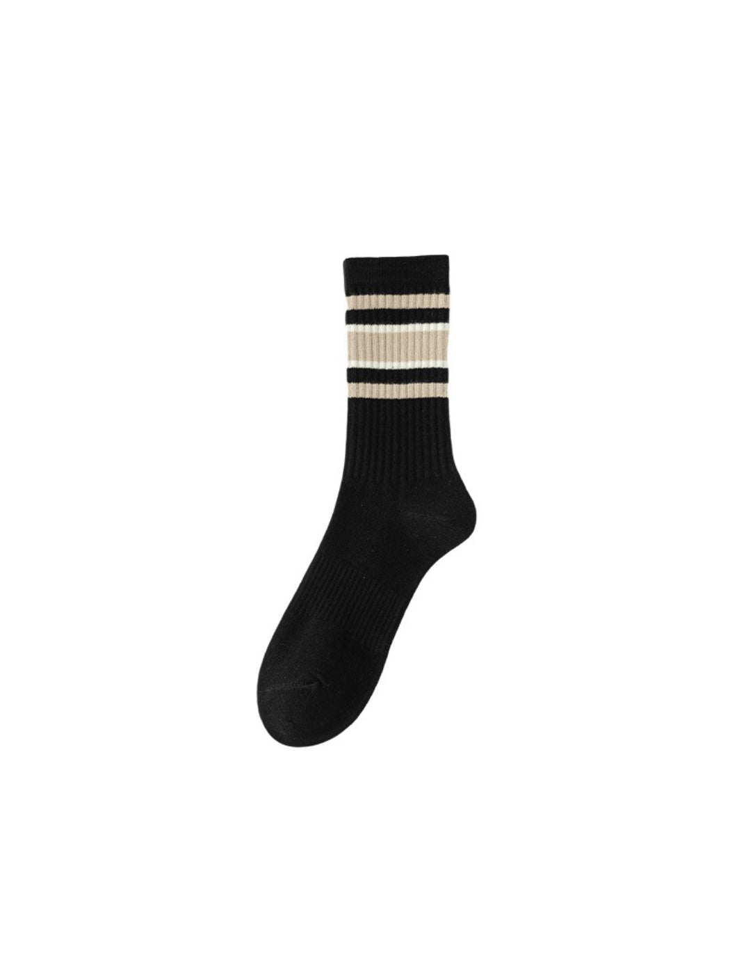 Rufia - Neutral Stripe Ribbed Crew Socks product image 8