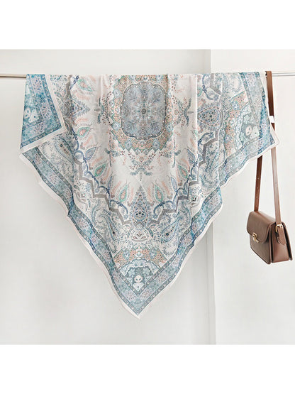 Scarvii Classic Paisley Medallion Square Scarf