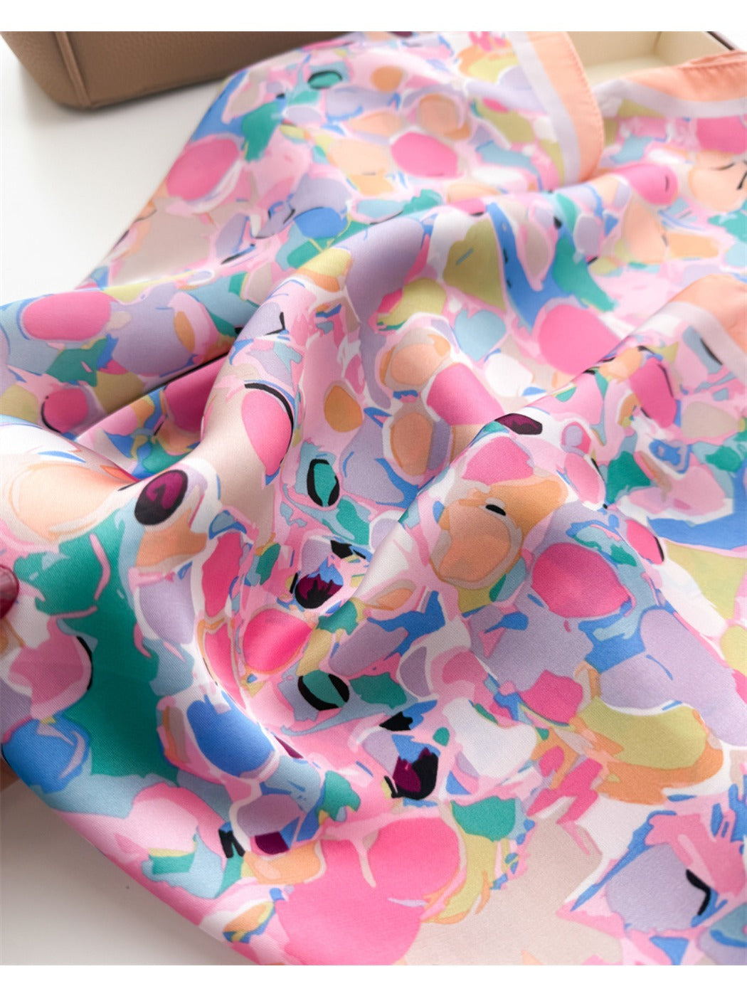 Scarvii - Colorful Dot Print Square Scarf