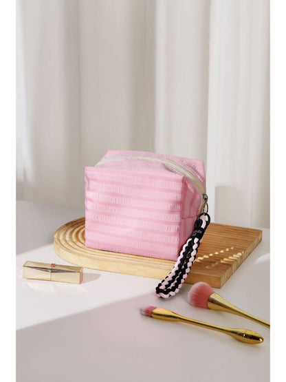Cosbai - Classic Stripe Cosmetic Bag