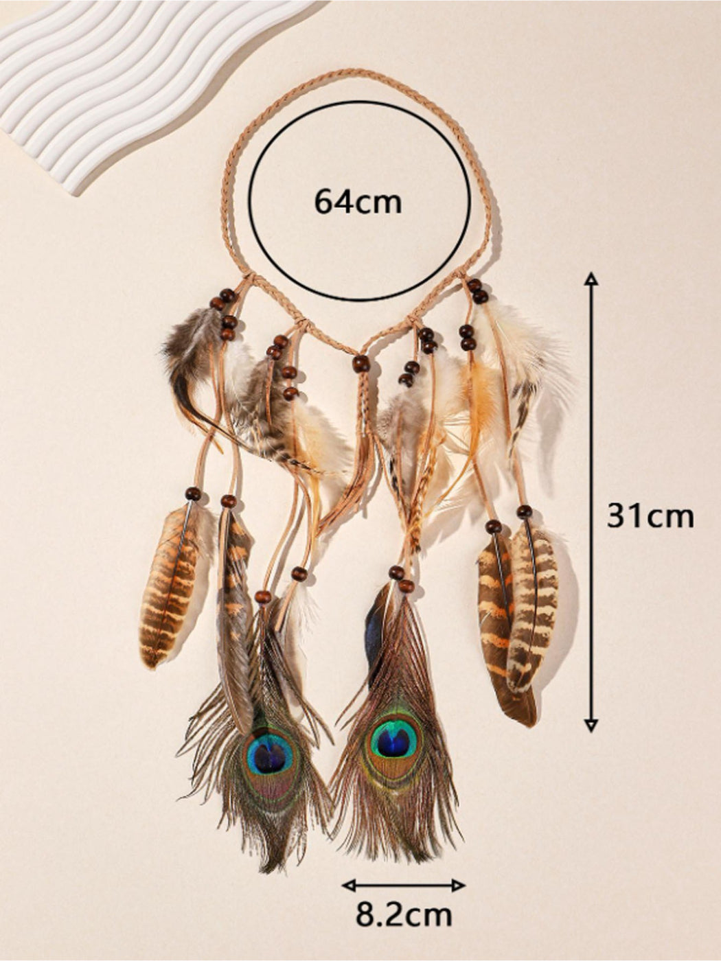 Hairish - Boho Feather Hair Garland