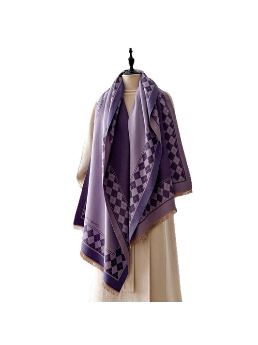 Scarvii – Elegant Checkered Winter Scarf