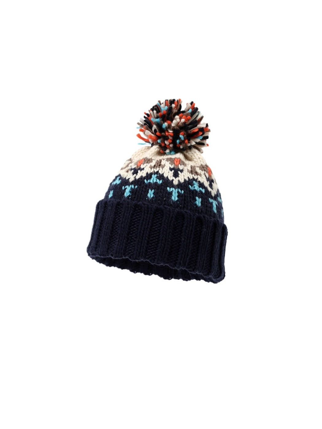 Haila - Colorful Pom Pom Knitted Beanie