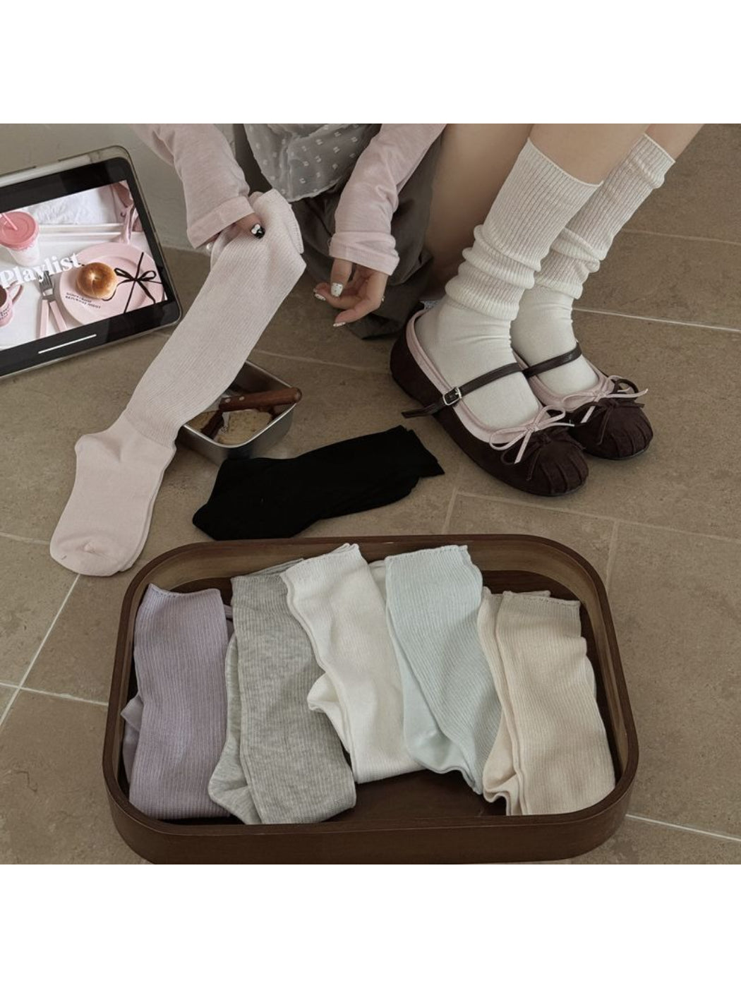 Rufia - Classic Rib Knit Crew Socks product image 3