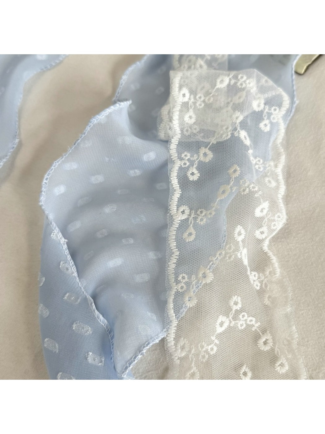 Scarvii - Elegant Lace Floral Pattern Scarf