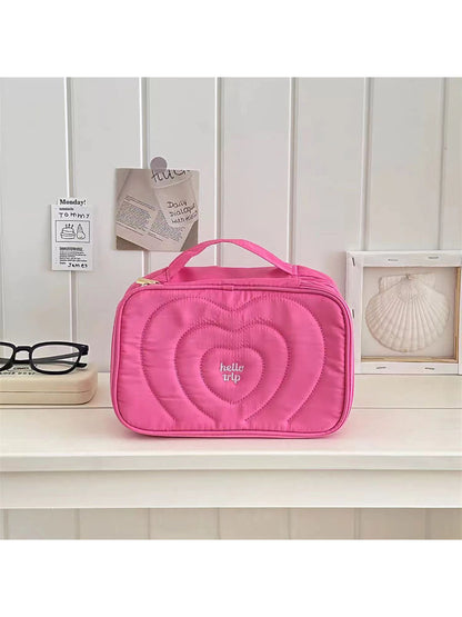 Cosbai organizer packed with various beauty products and travel essentials