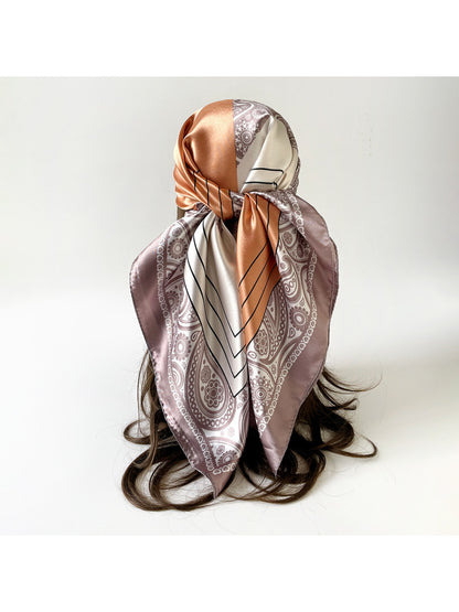 Scarvii - Elegant Paisley Square Scarf