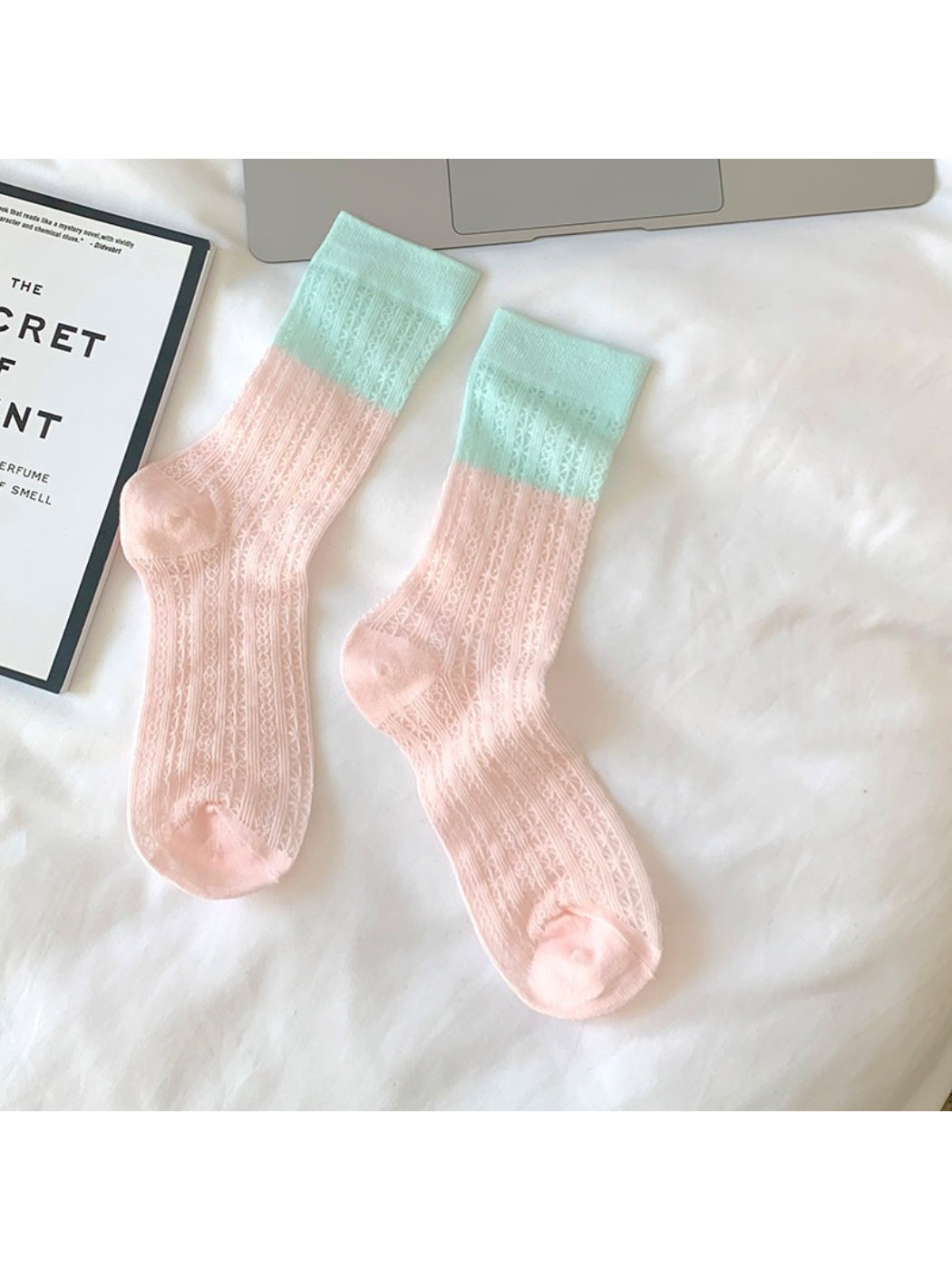 Rufia Two Tone Delicate Knit Crew Socks product image 4