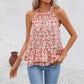 Vesty - Plus Size Floral Sleeveless Vacation Top