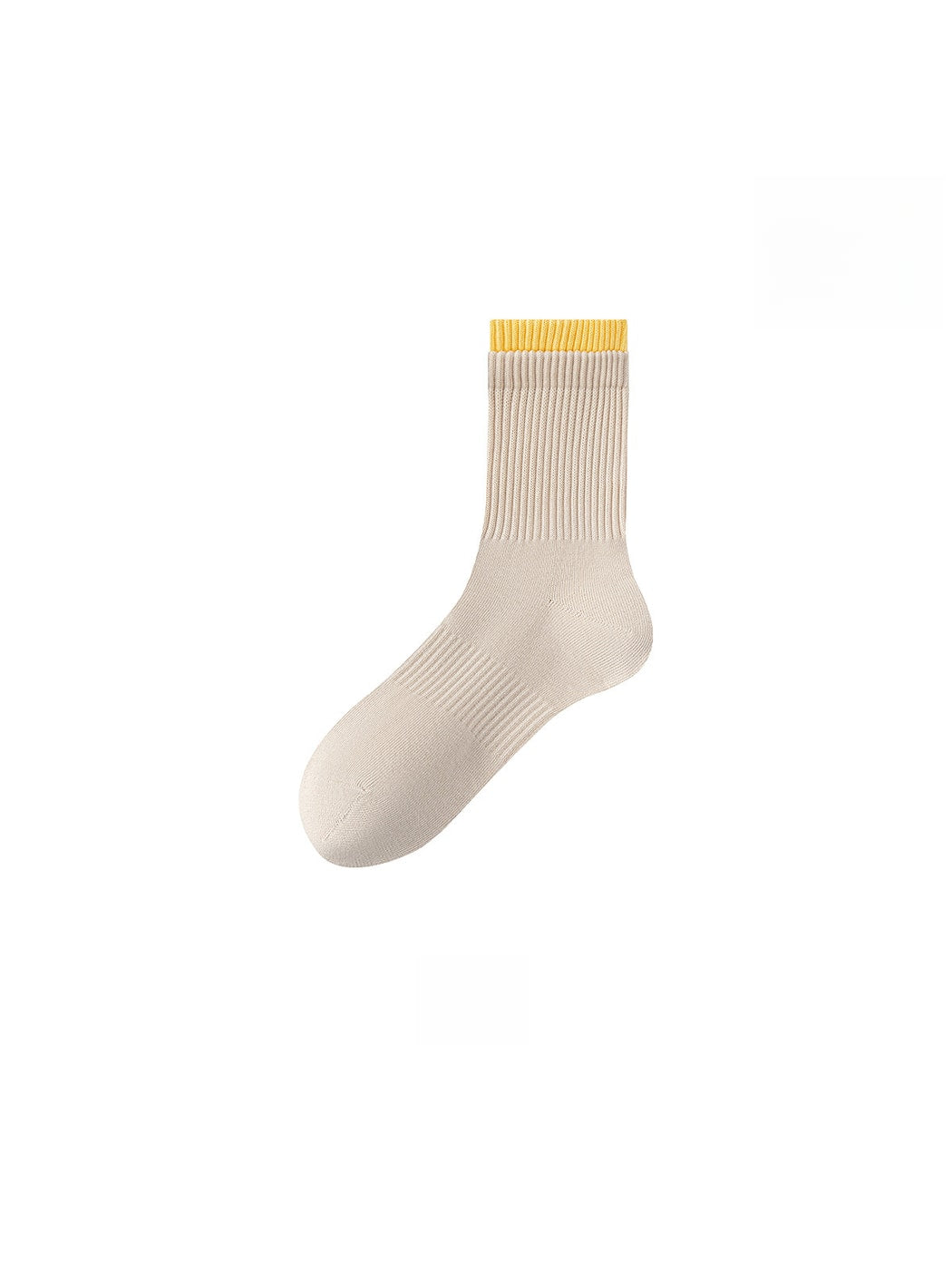 Rufia - Colorblock Double Cuff Casual Crew Socks