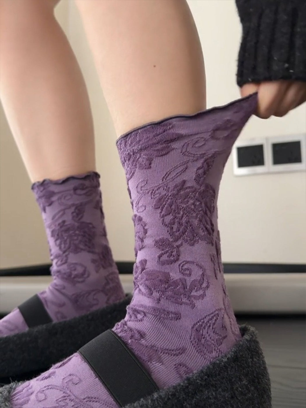 Rufia - Bold Floral Crew Socks product image 5