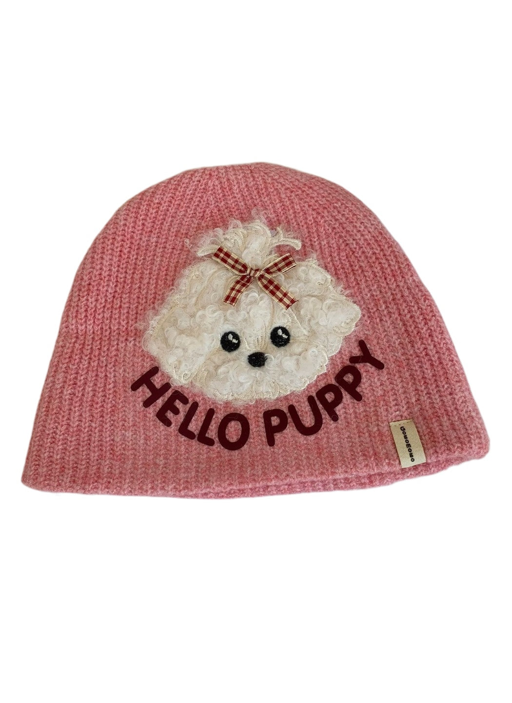Haila - Textured Puppy Knit Beanie