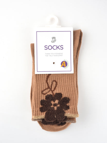 Rufia - Bear Print Winter Socks