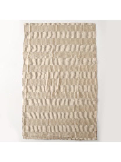 Scarvii - Textured Pleated Finish Long Scarf