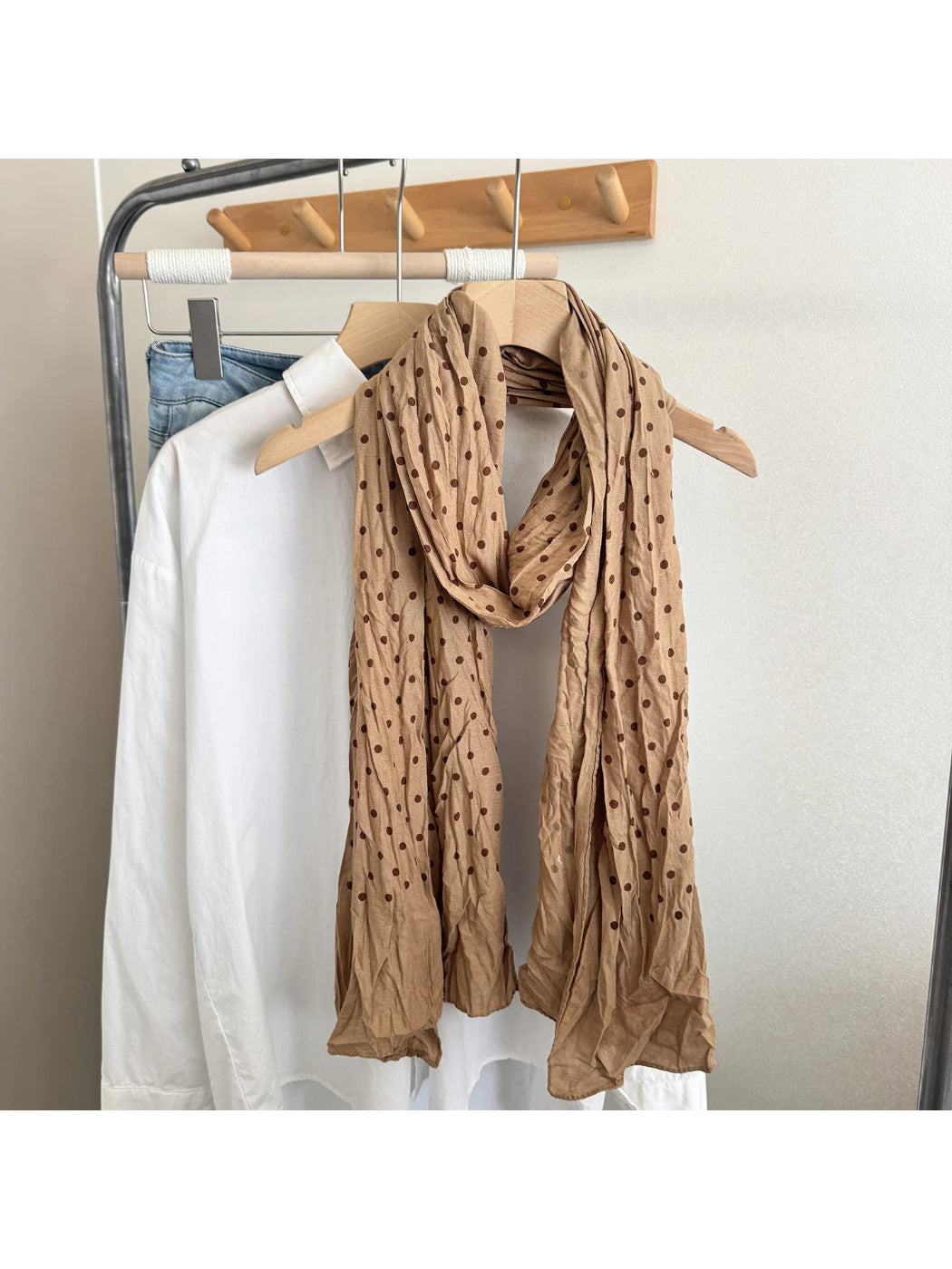 Scarvii - Polka Dot Lightweight Spring Scarf