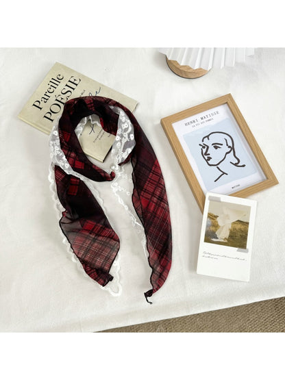 Scarvii - Fashion Lace Patchwork Long Narrow Scarf