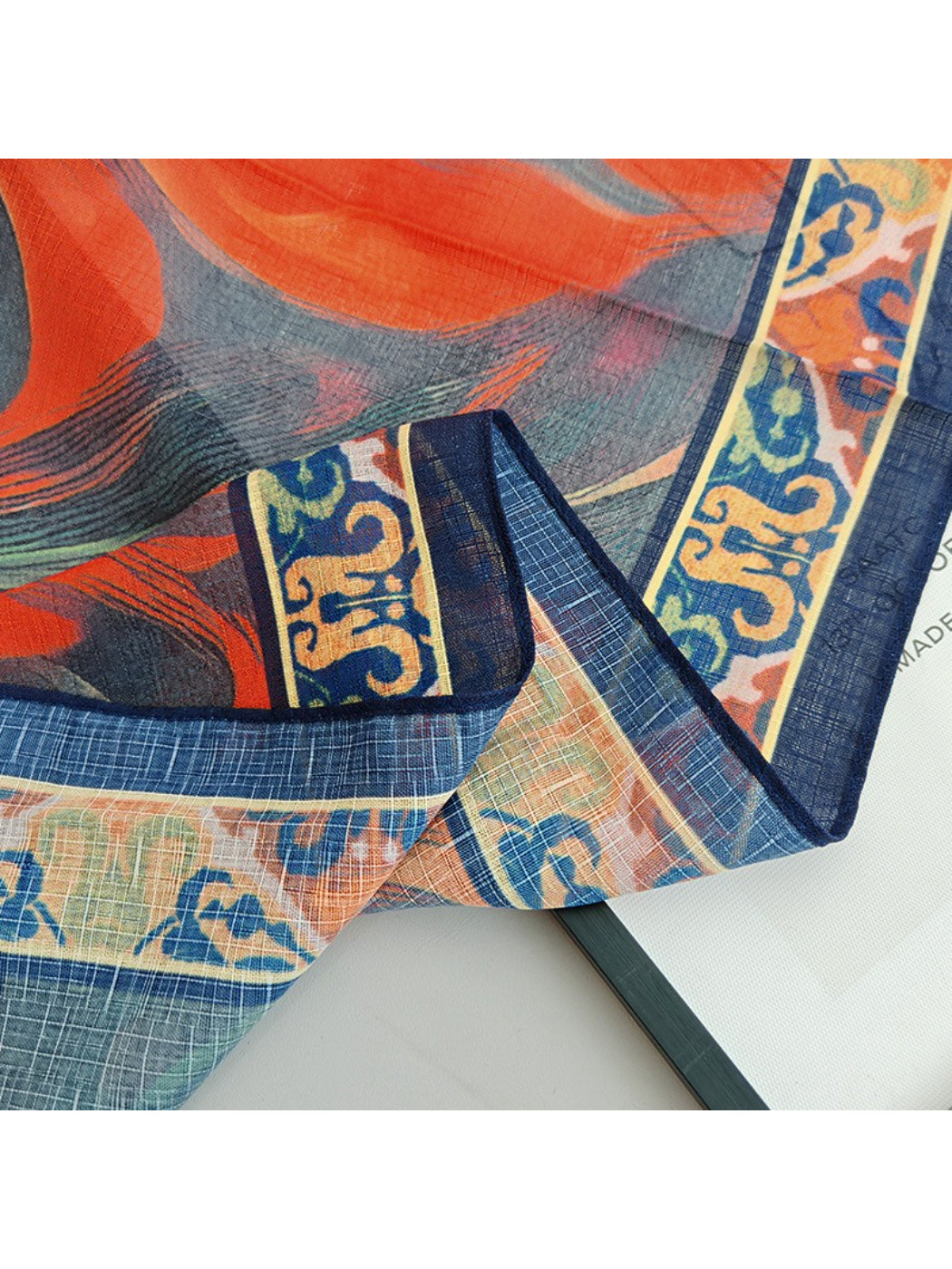 Scarvii Ornamental Swirl Square Scarf