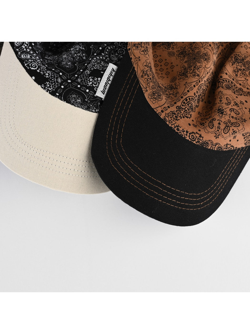 Haila - Retro Printed Curved Brim Headscarf Cap