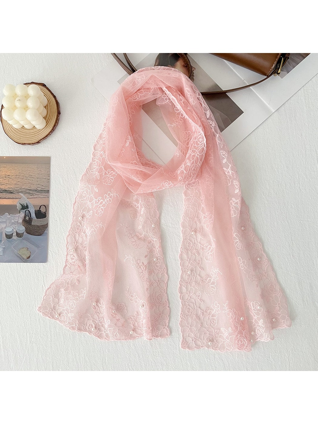 Scarvii - Sweet Style Lace Layering Long Scarf