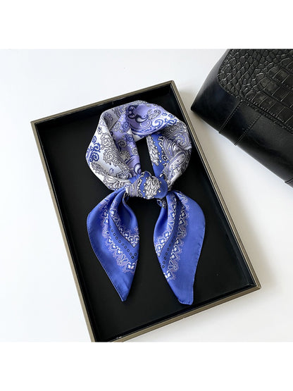 Scarvii - Graphic Paisley Colorblock Scarf