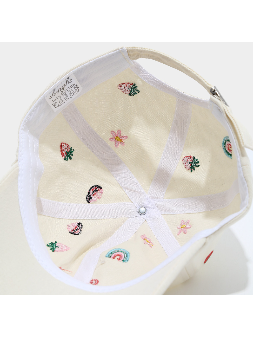 Haila - Fruit and Rainbow Embroidered Baseball Cap