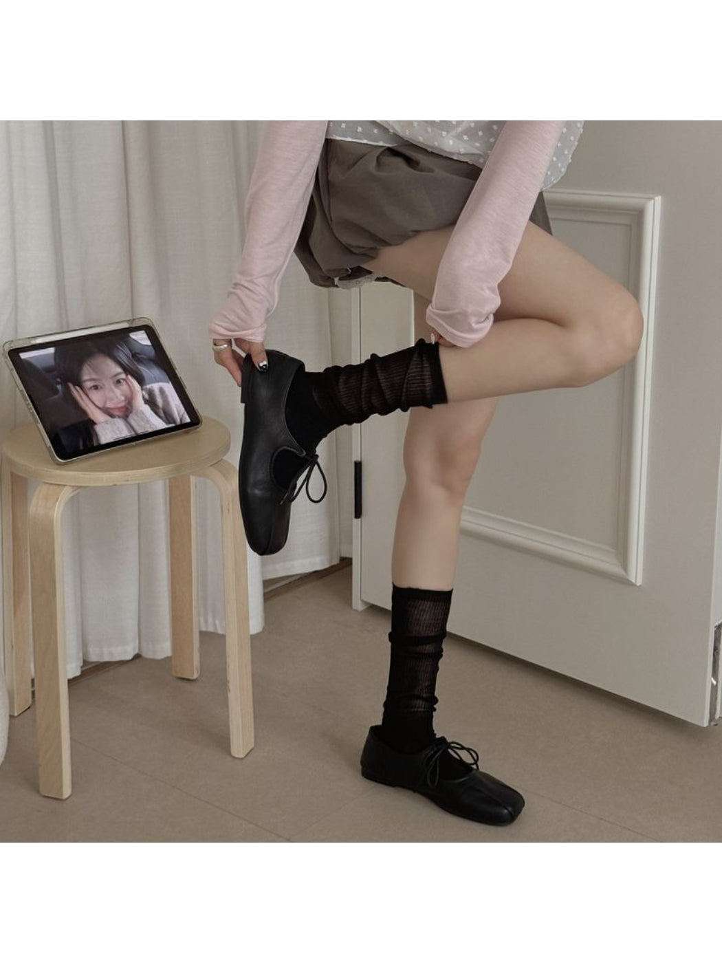 Rufia - Classic Rib Knit Crew Socks product image 2