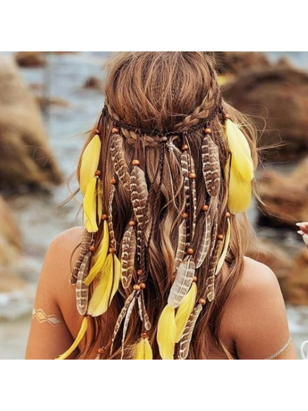 Hairish - Boho Layered Feather Hair Headpiece image 1