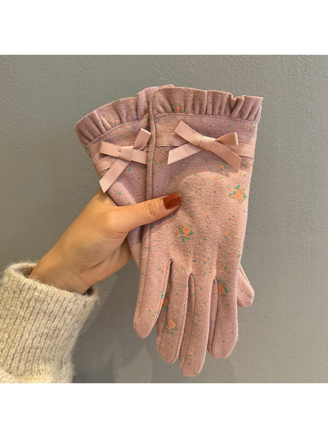 Gloving – Women's Touchscreen Gloves with Bow Accent