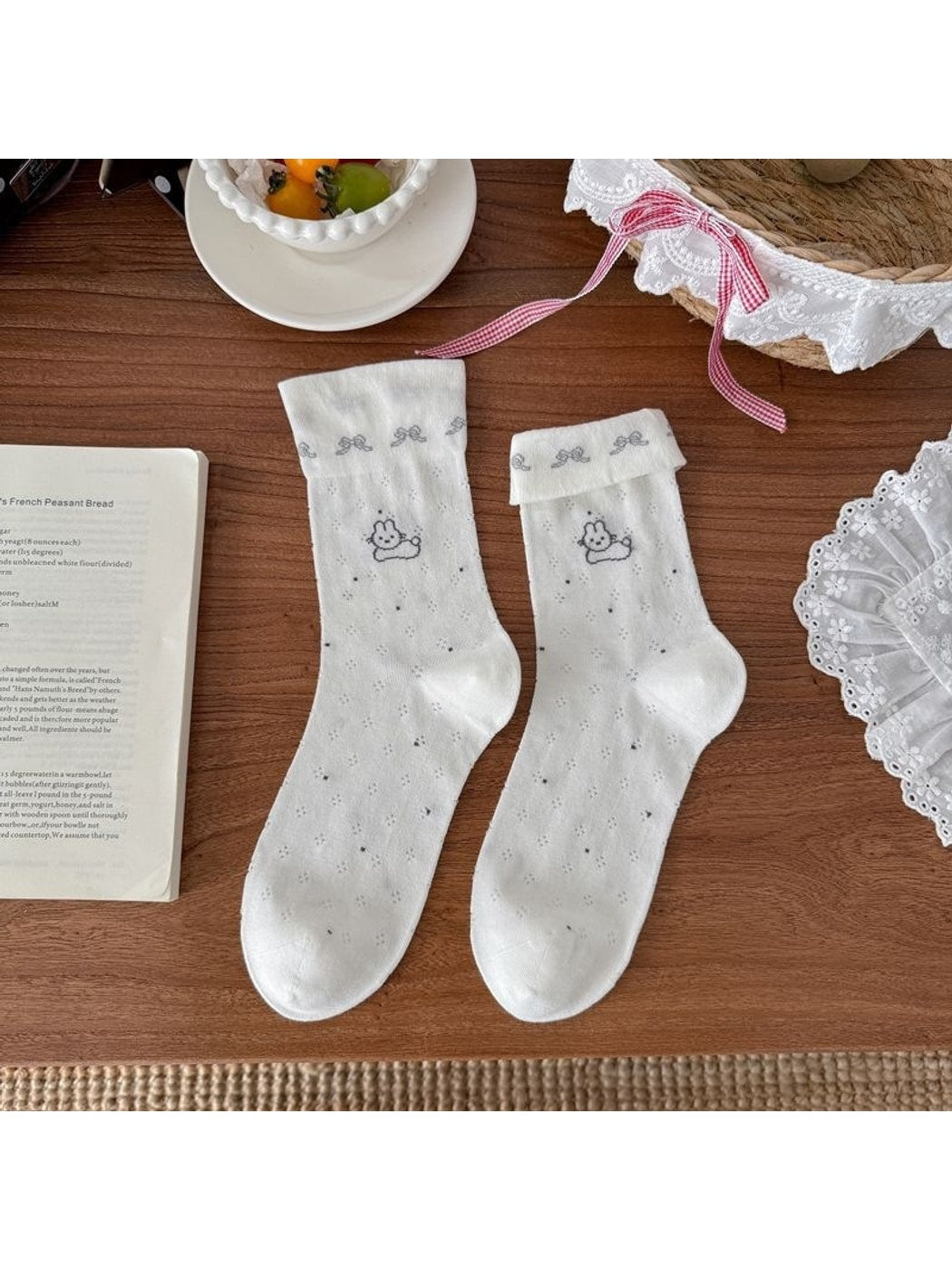 Rufia - Cute Animal Motif Women's Crew Socks