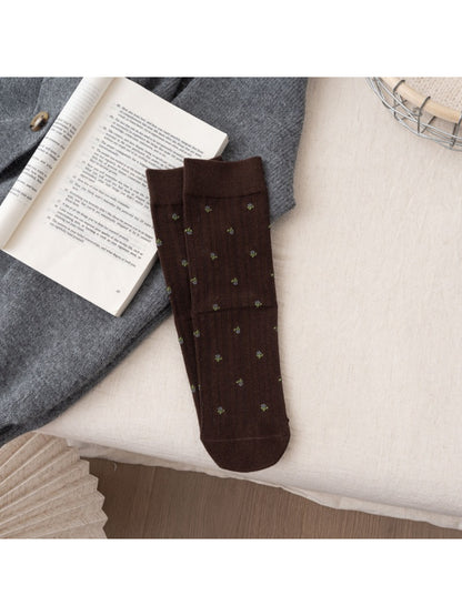 Rufia - Mini Flower Pattern Everyday Crew Socks product image 5