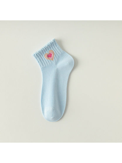 Rufia - Sweet Heart Detail Ribbed Crew Socks product image 4