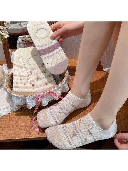 Rufia - Sweet Stripes Pattern Low Ankle Socks