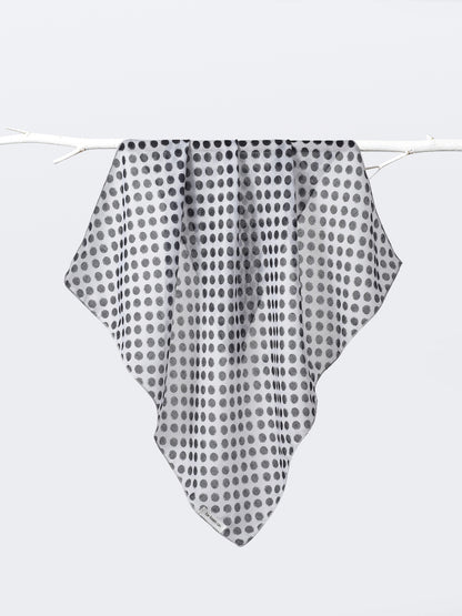 Scarvii - Lightweight Polka Dot Square Scarf