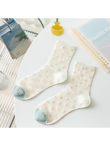 Rufia - Poetic Floral Texture Knit Crew Socks product image 6