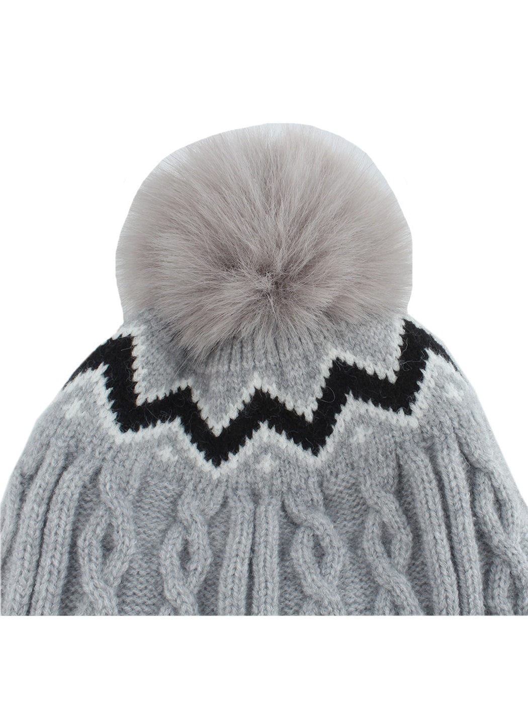 Haila - Women's Winter Ribbed Knit Pom Beanie